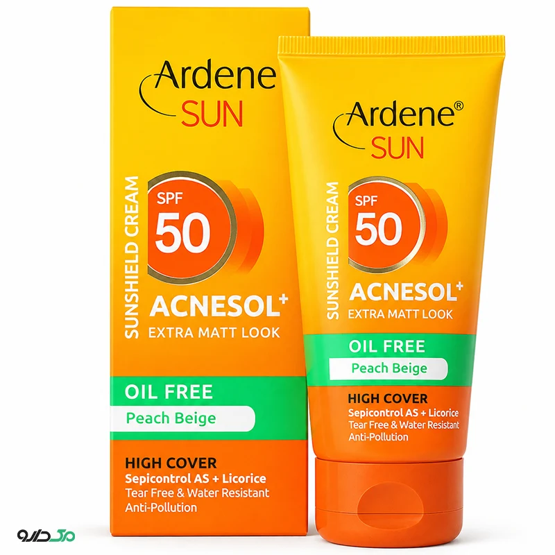 کرم ضد آفتاب فاقد چربی بژ طبیعی آردن SPF50